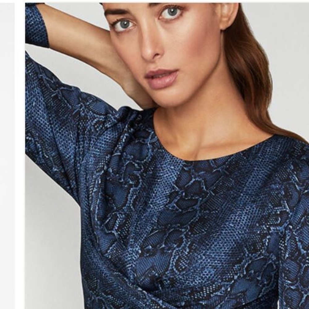 BCBG Satin Blousen Dress